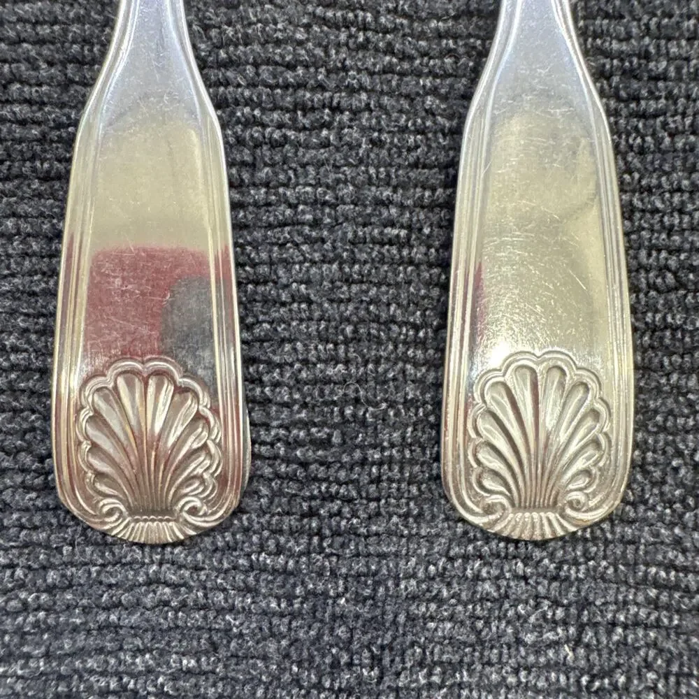 2 AMSILCO World Tableware Coquille Stainless Steel Flatware Teaspoons 6 1/4